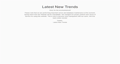 Desktop Screenshot of latestnewtrends.com